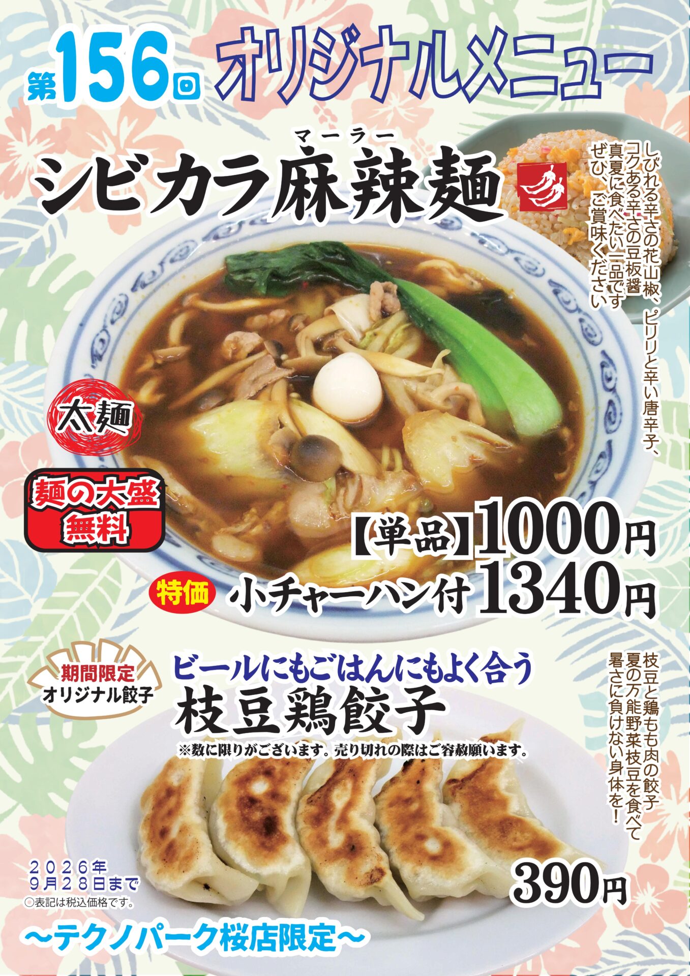シビカラ麻辣麺～テクノパーク桜店限定～
